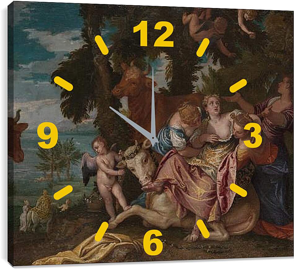 Часы картина - The Rape of Europa. Паоло Веронезе