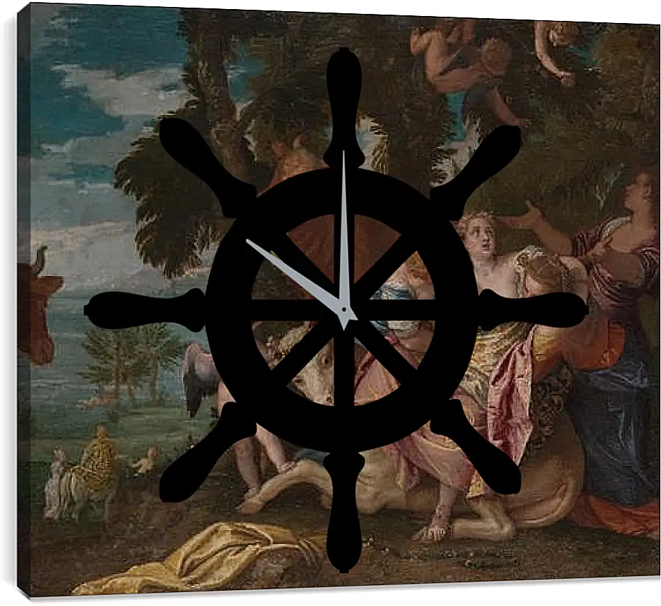 Часы картина - The Rape of Europa. Паоло Веронезе