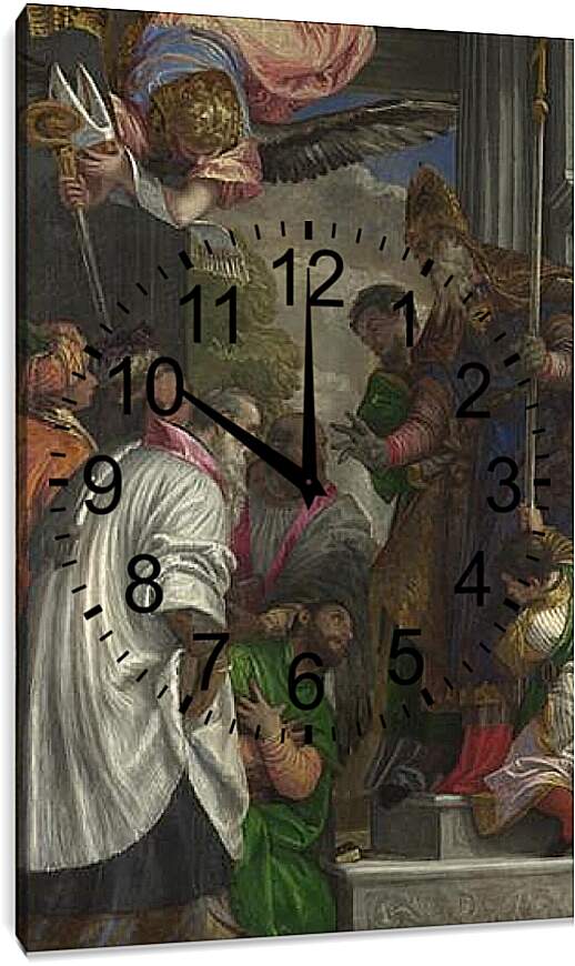 Часы картина - The Consecration of Saint Nicholas. Паоло Веронезе