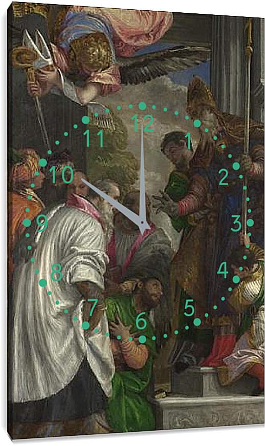 Часы картина - The Consecration of Saint Nicholas. Паоло Веронезе