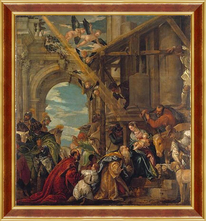 Картина в раме - The Adoration of the Kings. Паоло Веронезе