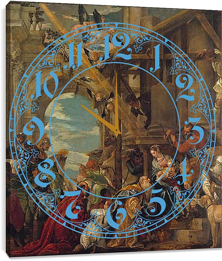 Часы картина - The Adoration of the Kings. Паоло Веронезе