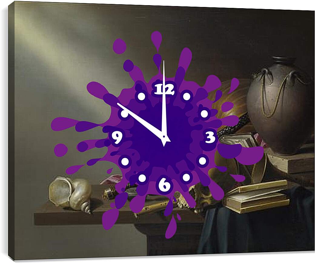 Часы картина - Аллегория тщеславия человеческой жизни. Стенвейк Хармен Ван