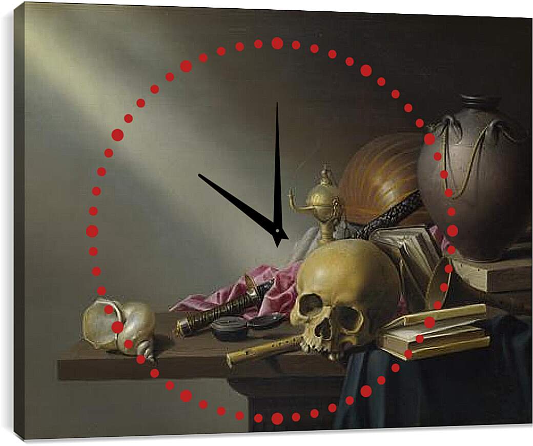 Часы картина - Аллегория тщеславия человеческой жизни. Стенвейк Хармен Ван