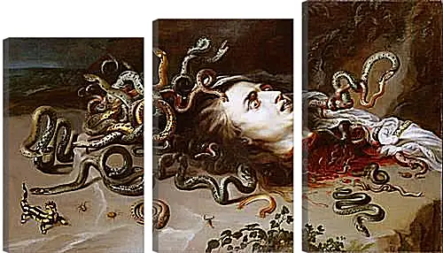 Модульная картина - The Head of Medusa. Питер Пауль Рубенс