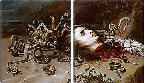 Модульная картина - The Head of Medusa. Питер Пауль Рубенс