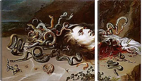 Модульная картина - The Head of Medusa. Питер Пауль Рубенс