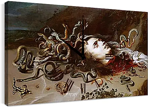 Часы картина - The Head of Medusa. Питер Пауль Рубенс