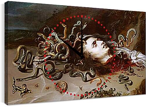 Часы картина - The Head of Medusa. Питер Пауль Рубенс