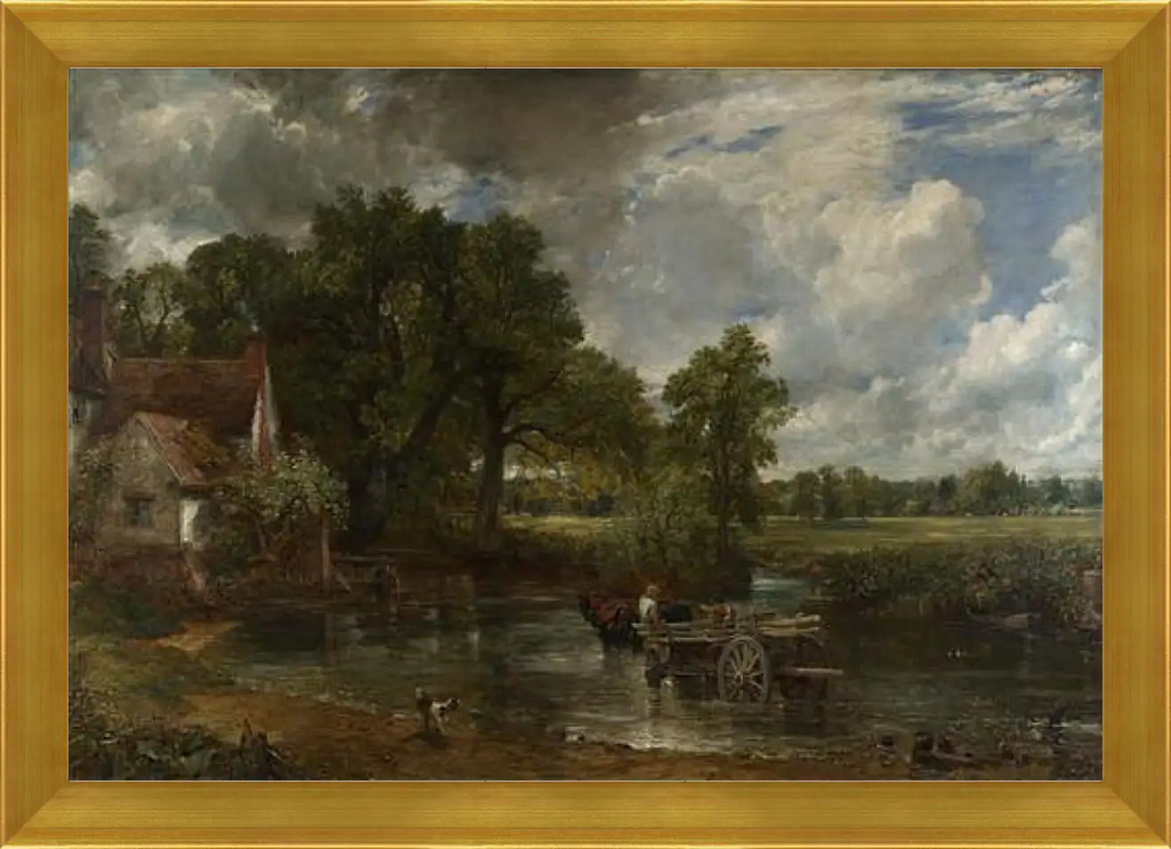 Картина в раме - The Hay Wain. Джон Констебл