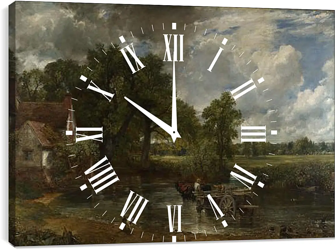 Часы картина - The Hay Wain. Джон Констебл