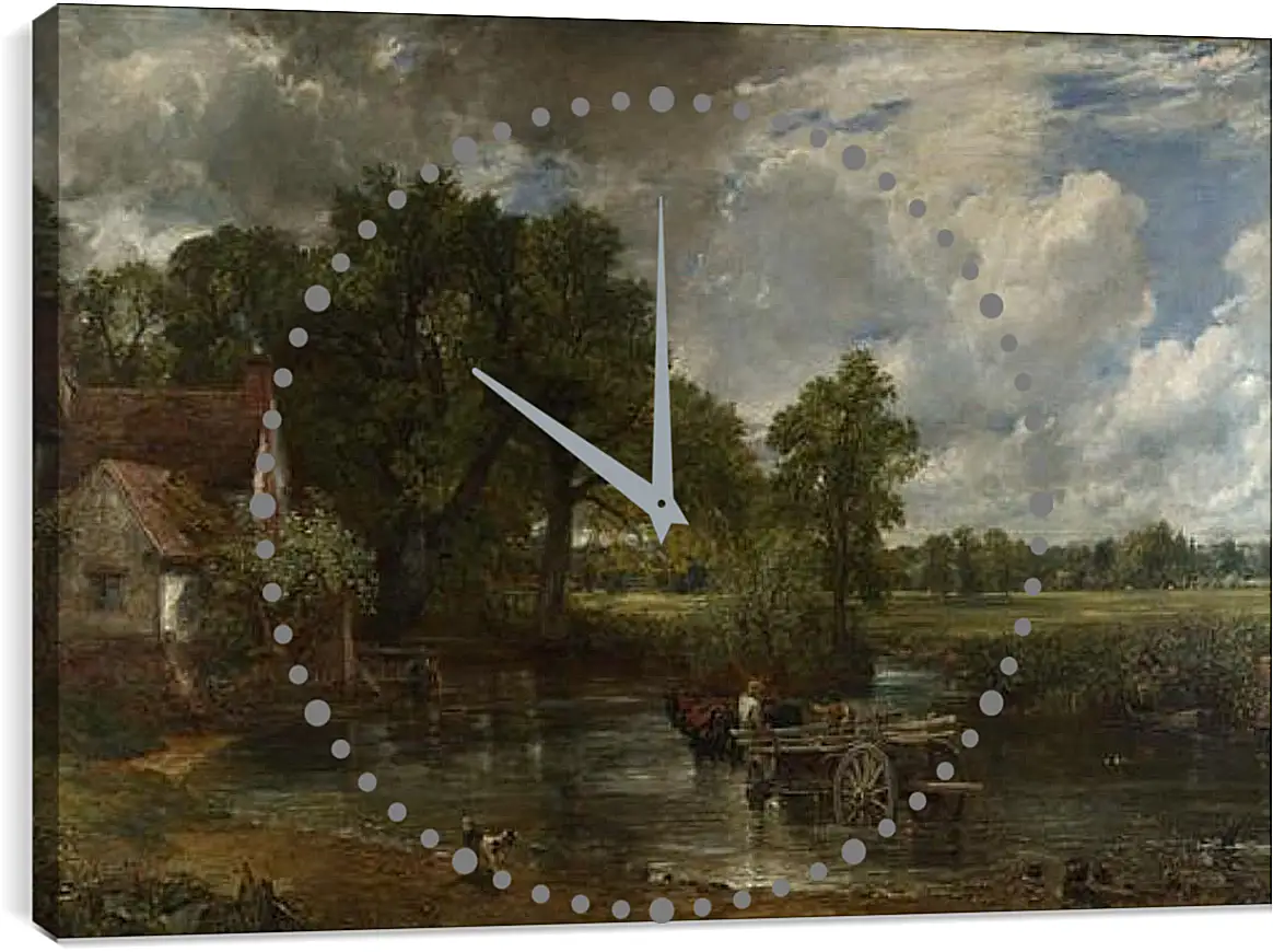 Часы картина - The Hay Wain. Джон Констебл