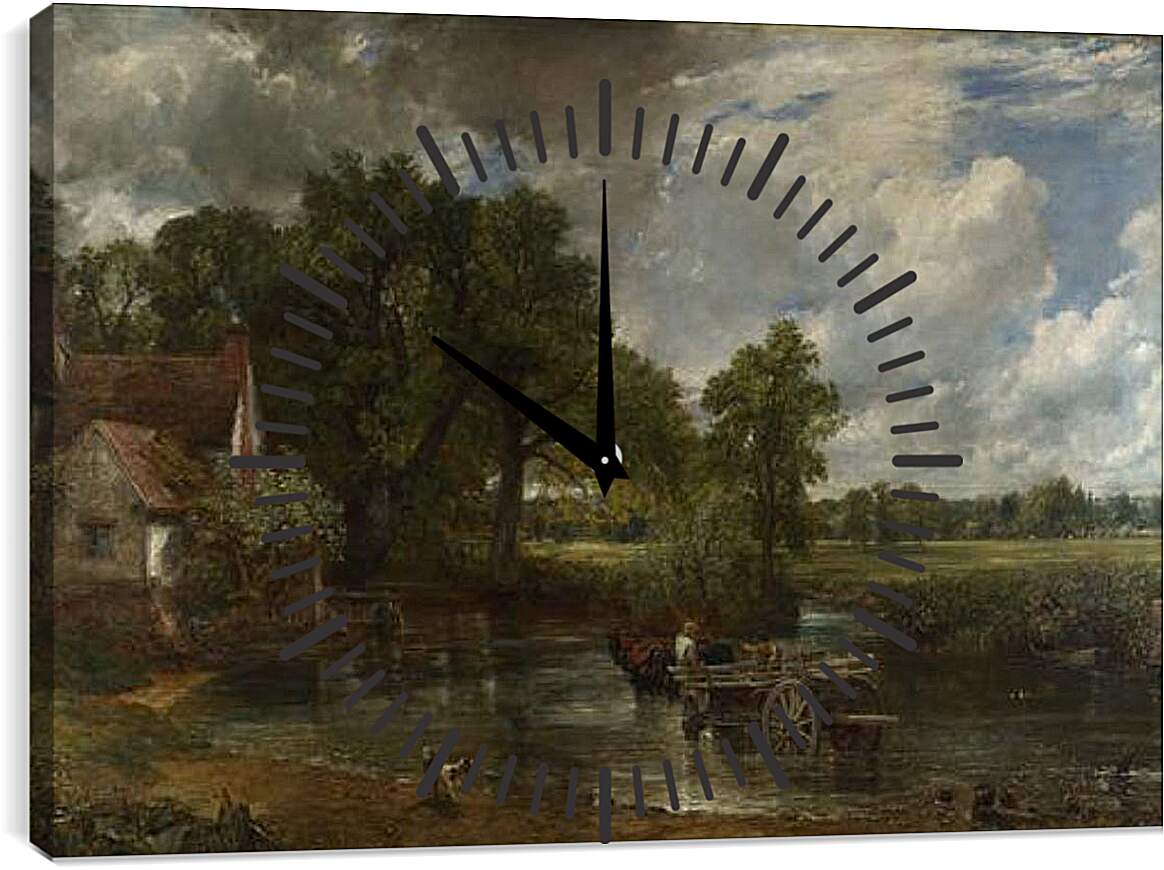 Часы картина - The Hay Wain. Джон Констебл