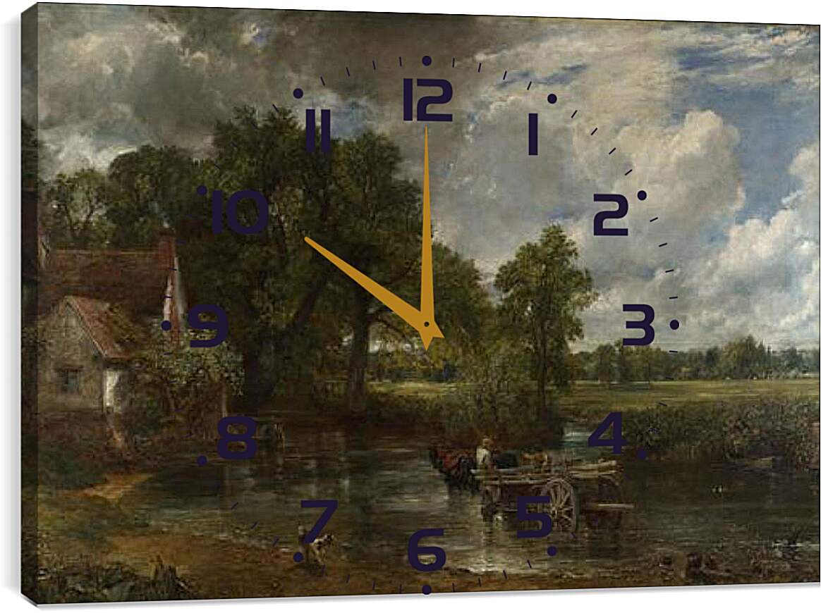 Часы картина - The Hay Wain. Джон Констебл
