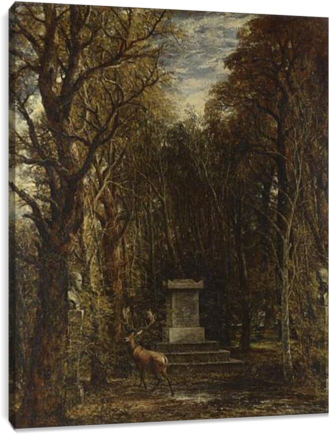 Постер и плакат - Cenotaph to the Memory of Sir Joshua Reynolds. Джон Констебл
