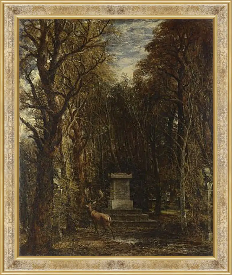 Картина в раме - Cenotaph to the Memory of Sir Joshua Reynolds. Джон Констебл