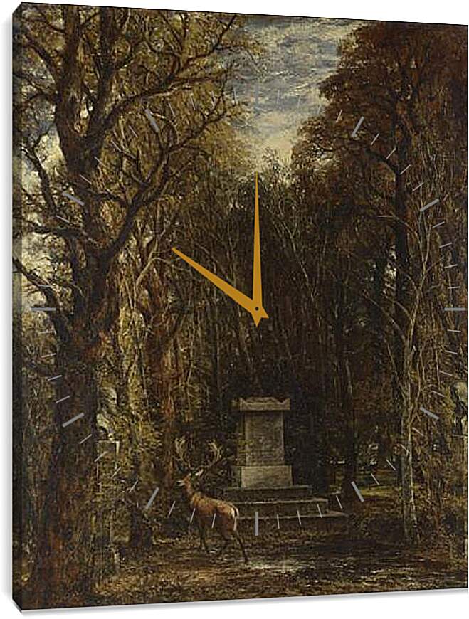Часы картина - Cenotaph to the Memory of Sir Joshua Reynolds. Джон Констебл