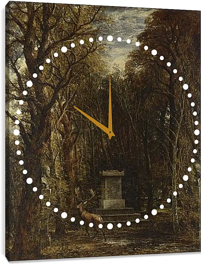 Часы картина - Cenotaph to the Memory of Sir Joshua Reynolds. Джон Констебл