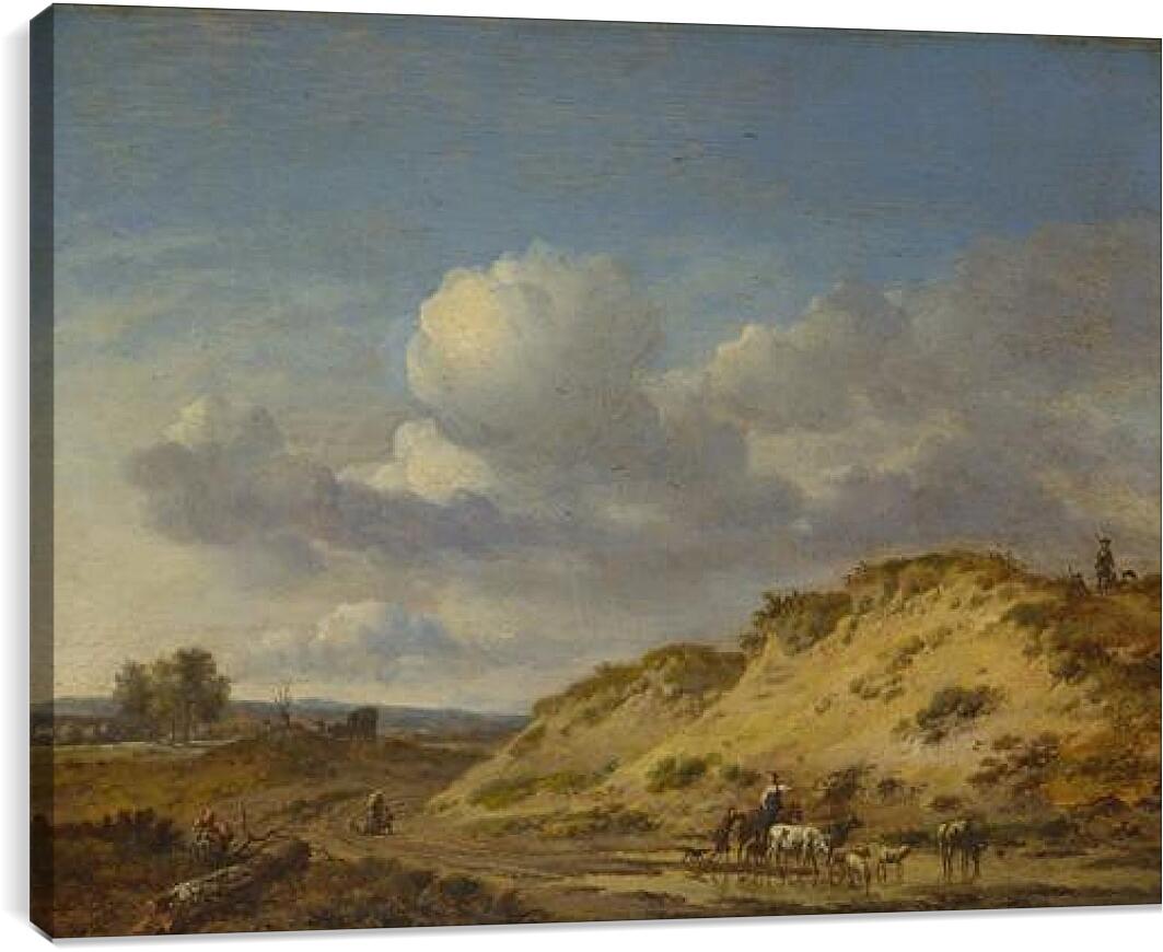 Постер и плакат - Peasants driving Cattle and Sheep. Ян Вейнантс