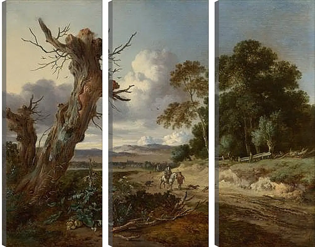 Модульная картина - A Landscape with Two Dead Trees. Ян Вейнантс