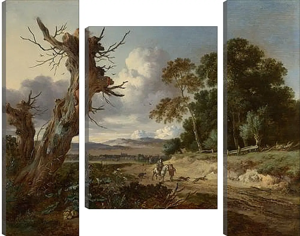 Модульная картина - A Landscape with Two Dead Trees. Ян Вейнантс