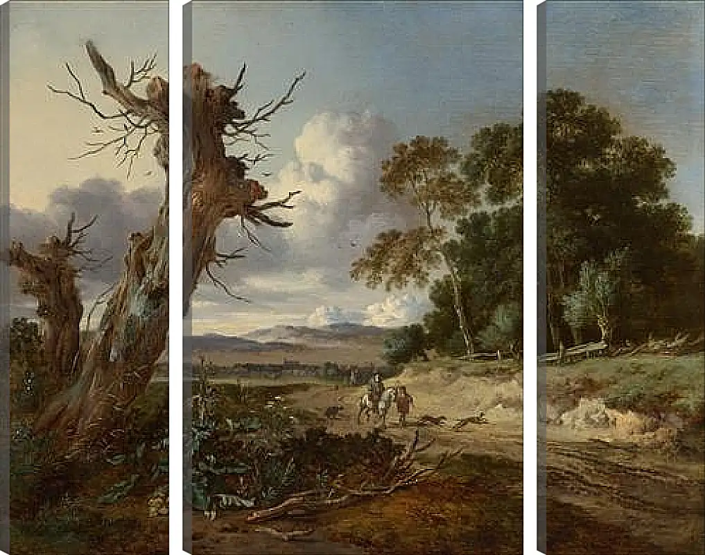 Модульная картина - A Landscape with Two Dead Trees. Ян Вейнантс