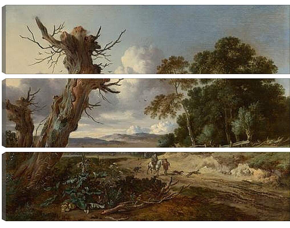 Модульная картина - A Landscape with Two Dead Trees. Ян Вейнантс
