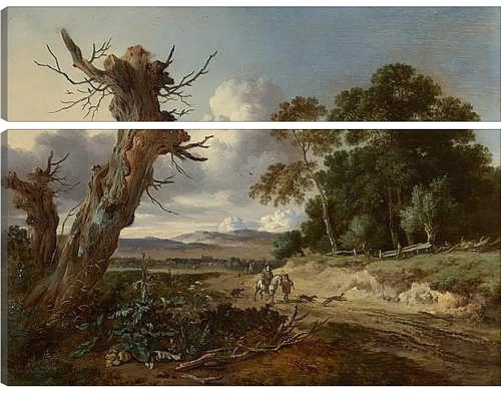 Модульная картина - A Landscape with Two Dead Trees. Ян Вейнантс