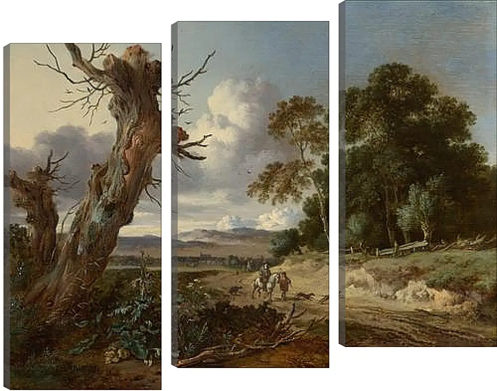 Модульная картина - A Landscape with Two Dead Trees. Ян Вейнантс