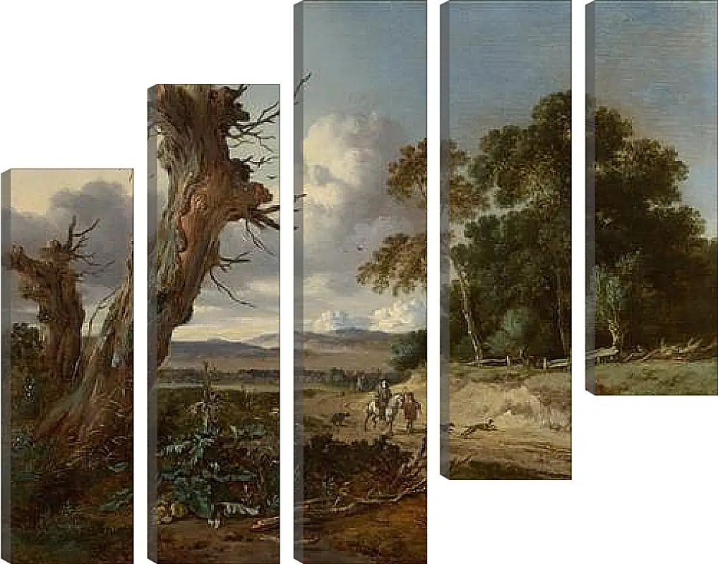 Модульная картина - A Landscape with Two Dead Trees. Ян Вейнантс