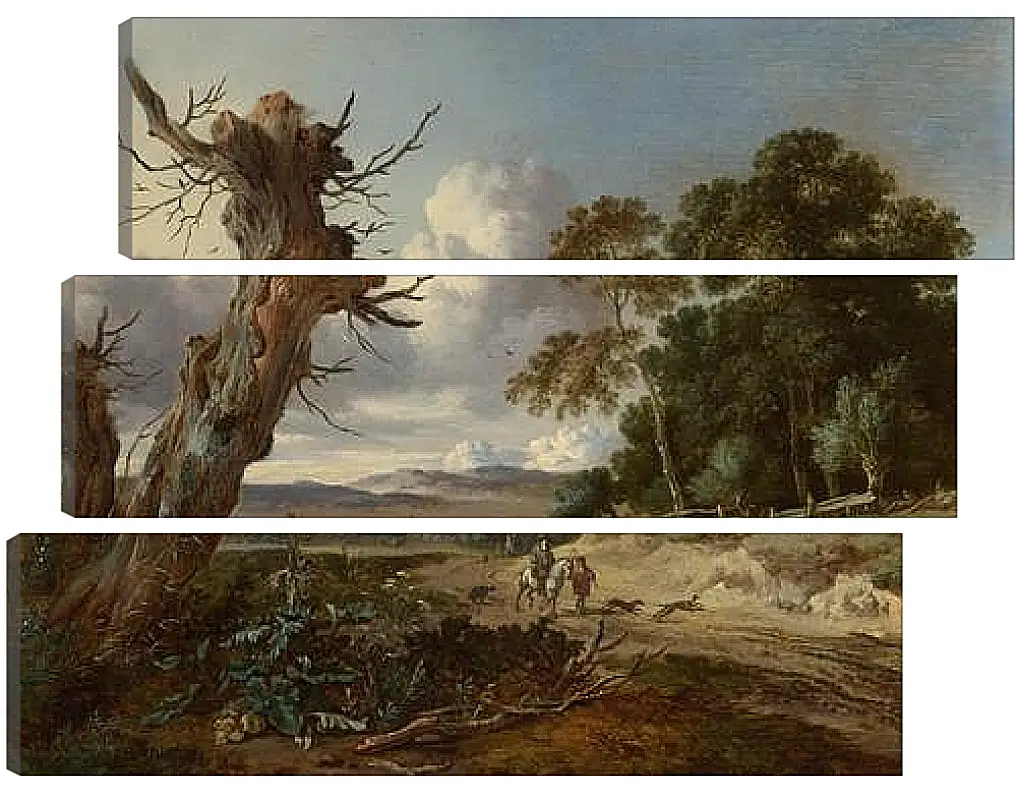 Модульная картина - A Landscape with Two Dead Trees. Ян Вейнантс