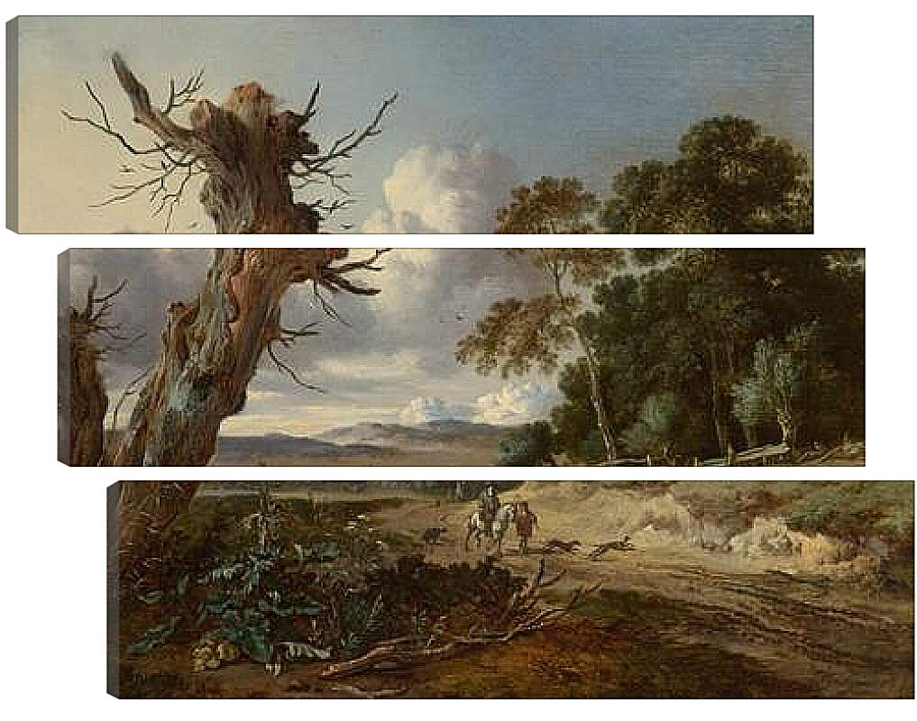 Модульная картина - A Landscape with Two Dead Trees. Ян Вейнантс
