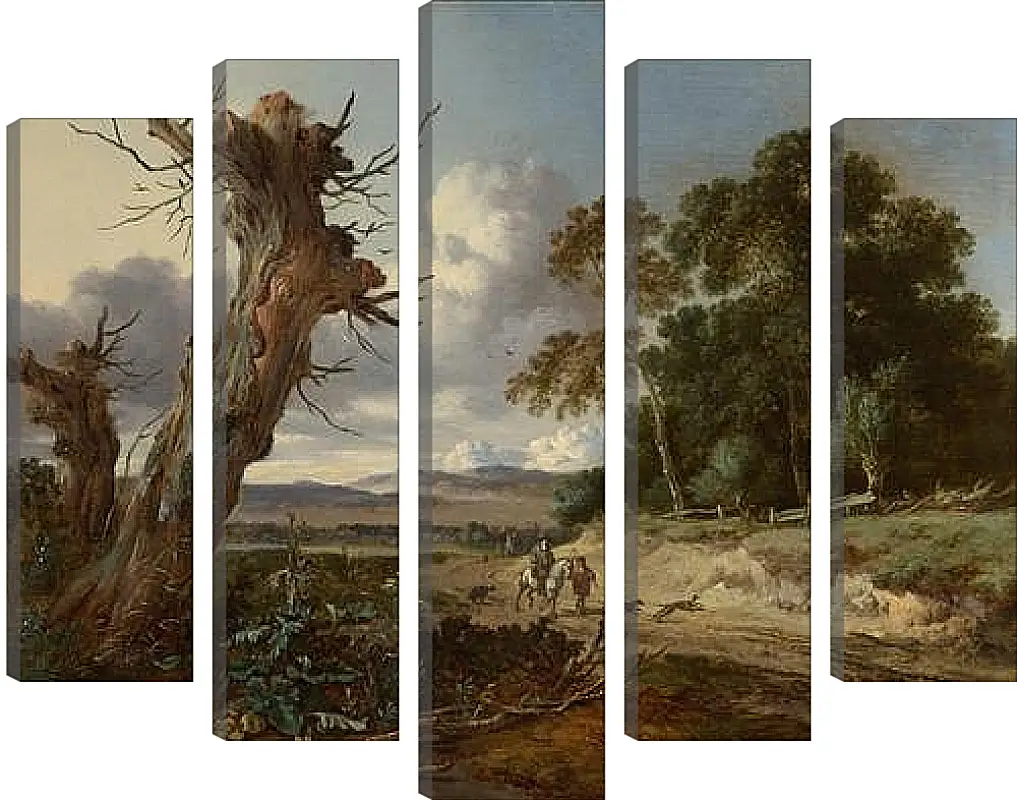 Модульная картина - A Landscape with Two Dead Trees. Ян Вейнантс