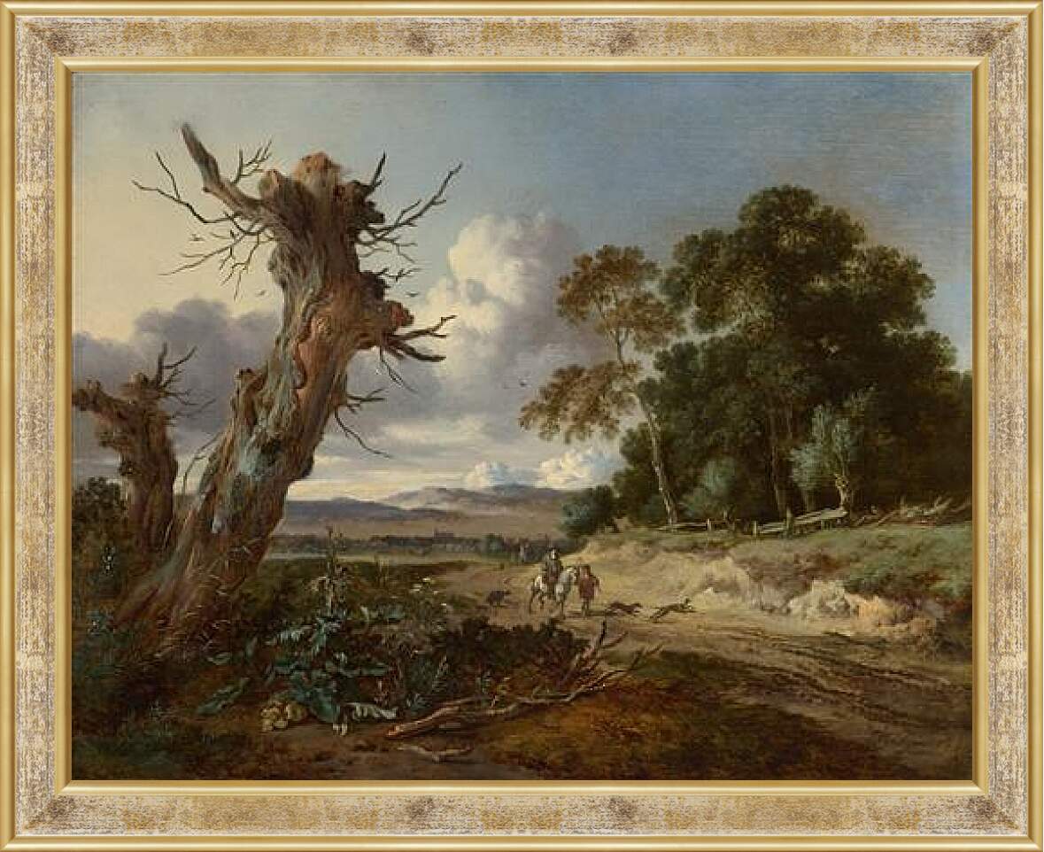 Картина в раме - A Landscape with Two Dead Trees. Ян Вейнантс