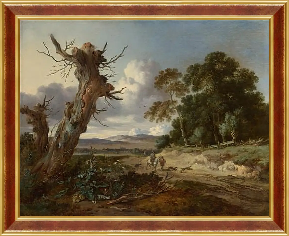 Картина в раме - A Landscape with Two Dead Trees. Ян Вейнантс