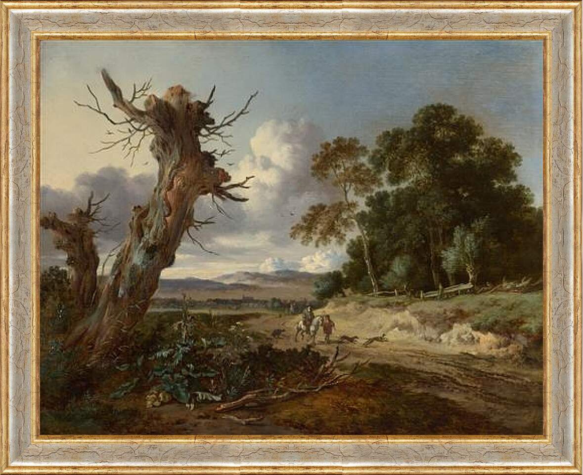 Картина в раме - A Landscape with Two Dead Trees. Ян Вейнантс