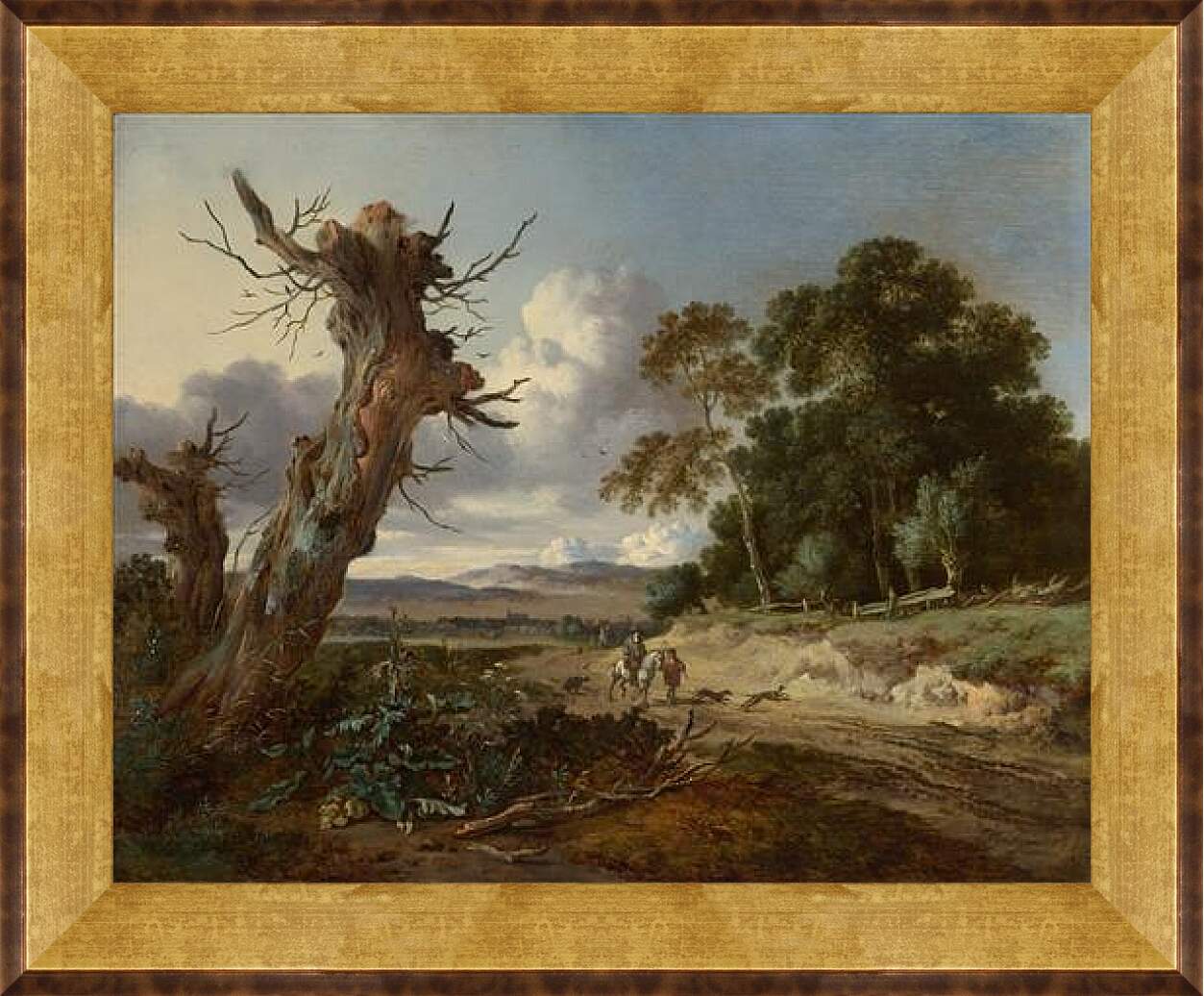 Картина в раме - A Landscape with Two Dead Trees. Ян Вейнантс