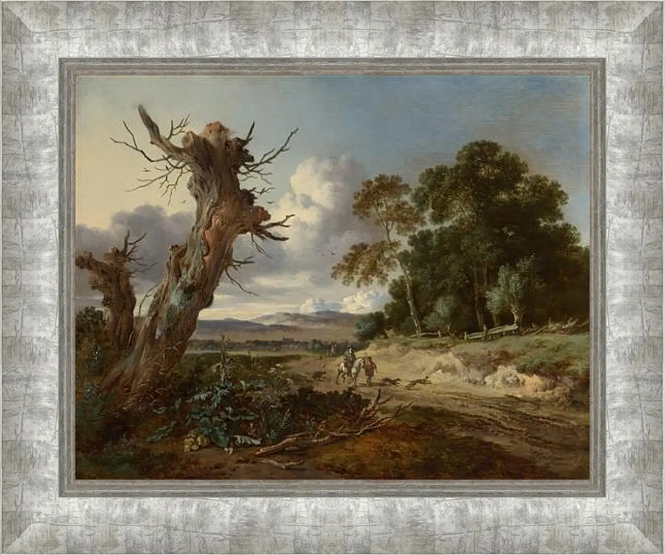 Картина в раме - A Landscape with Two Dead Trees. Ян Вейнантс