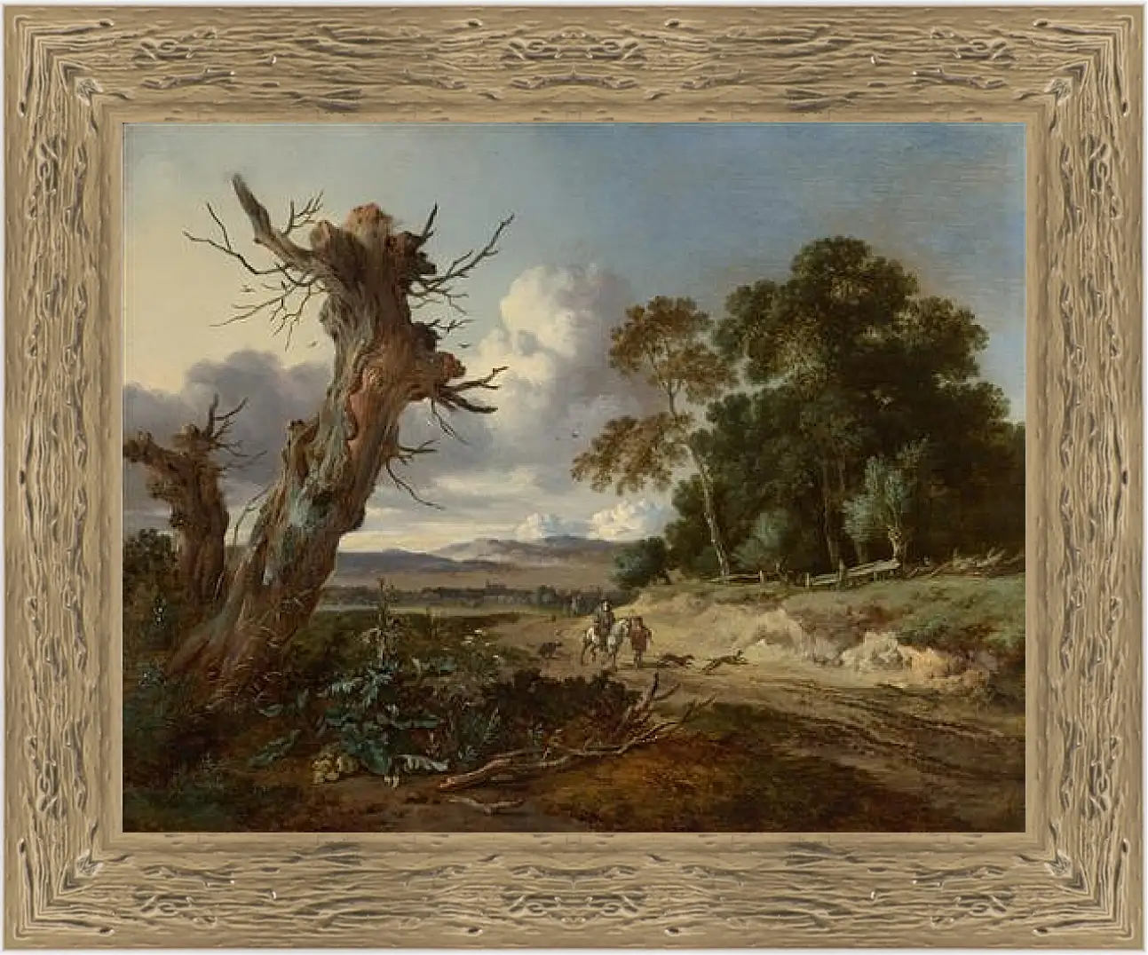 Картина в раме - A Landscape with Two Dead Trees. Ян Вейнантс