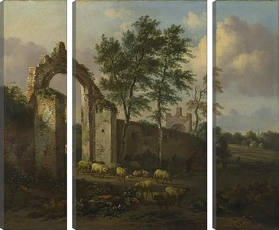 Модульная картина - A Landscape with a Ruined Archway. Ян Вейнантс