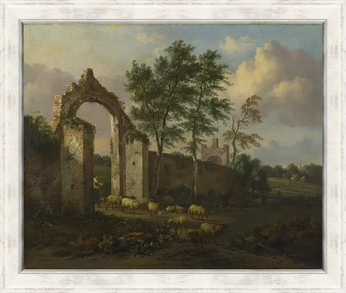 Картина в раме - A Landscape with a Ruined Archway. Ян Вейнантс