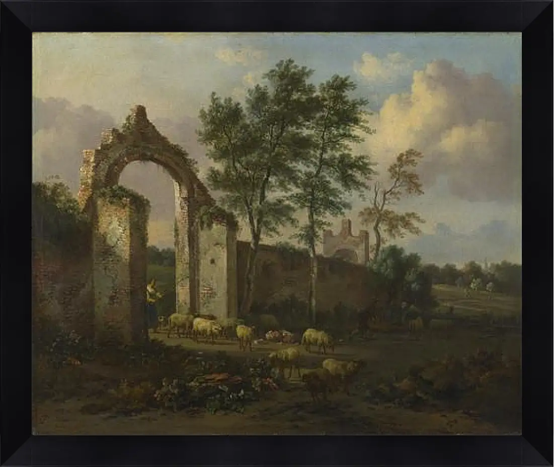 Картина в раме - A Landscape with a Ruined Archway. Ян Вейнантс