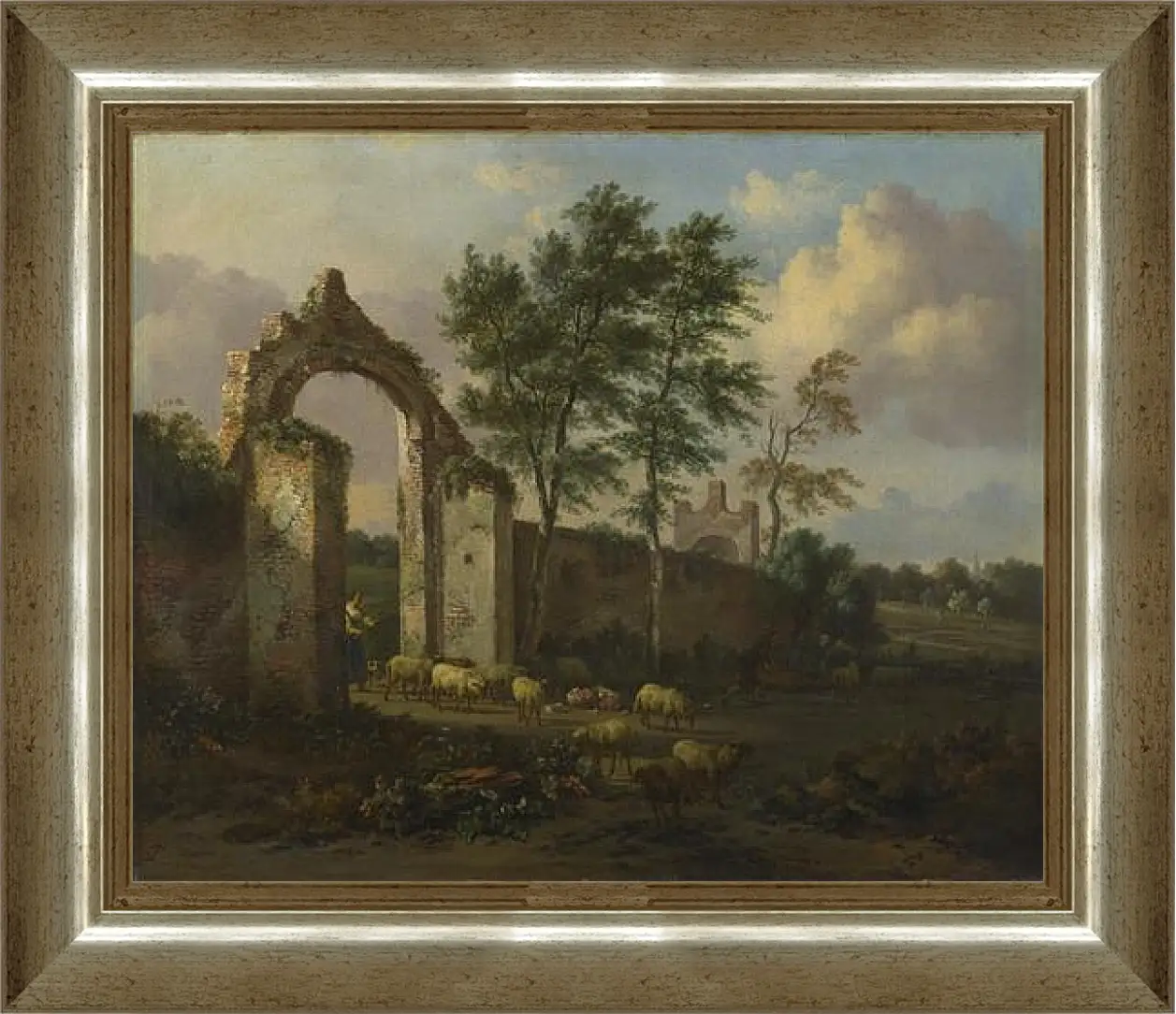 Картина в раме - A Landscape with a Ruined Archway. Ян Вейнантс