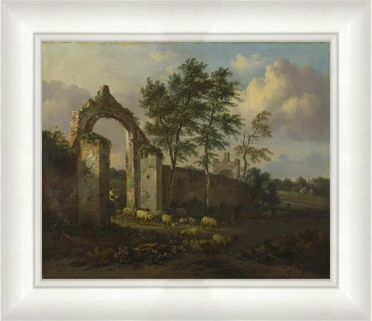 Картина в раме - A Landscape with a Ruined Archway. Ян Вейнантс