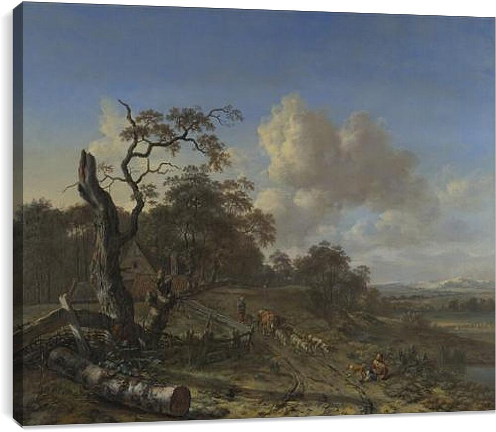 Постер и плакат - A Landscape with a Dead Tree. Ян Вейнантс