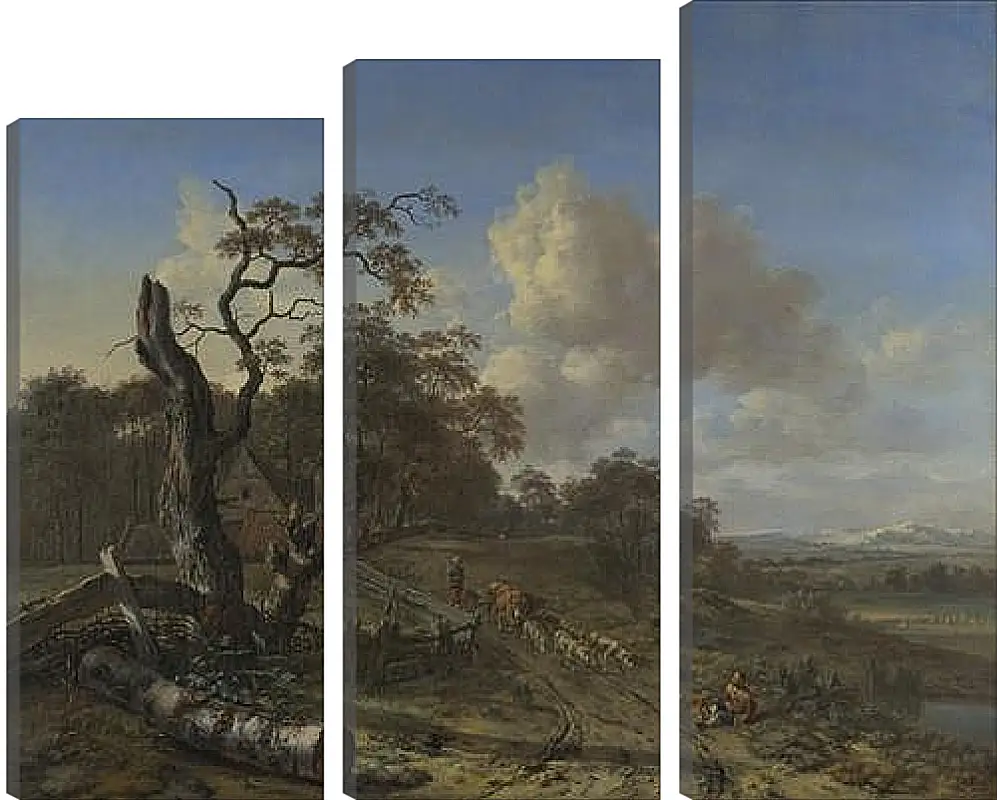 Модульная картина - A Landscape with a Dead Tree. Ян Вейнантс