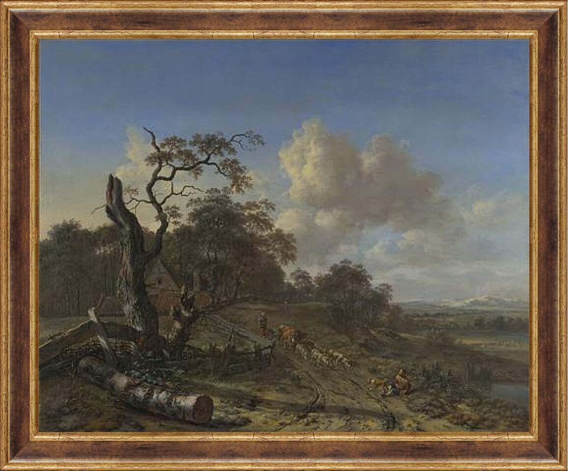 Картина в раме - A Landscape with a Dead Tree. Ян Вейнантс