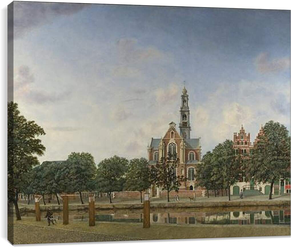 Постер и плакат - View of the Westerkerk, Amsterdam. Ян Ван дер Хейден