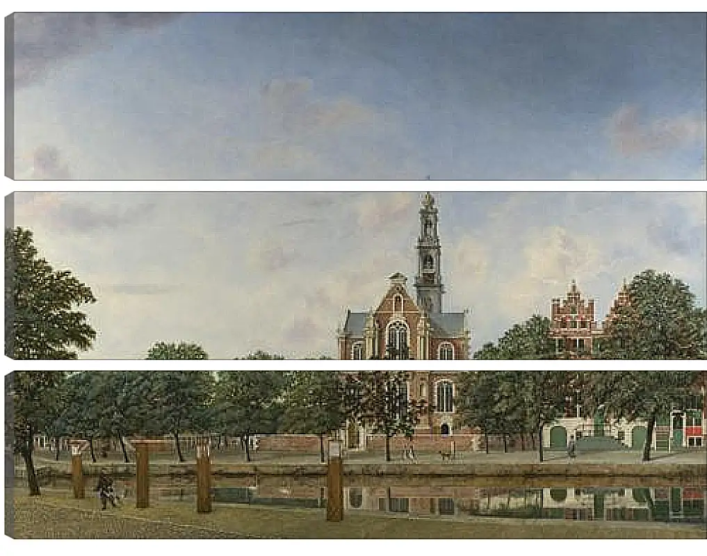 Модульная картина - View of the Westerkerk, Amsterdam. Ян Ван дер Хейден