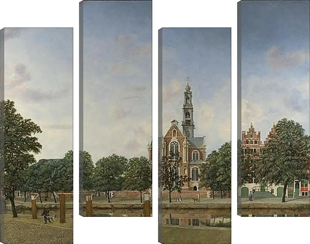 Модульная картина - View of the Westerkerk, Amsterdam. Ян Ван дер Хейден